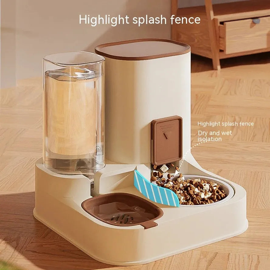 JMT-632266 Automatic Pet Feeder with Smart Control for Dogs and Cats - Dual Food and Water Bowls