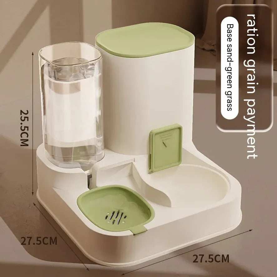 JMT-632266 Automatic Pet Feeder with Smart Control for Dogs and Cats - Dual Food and Water Bowls