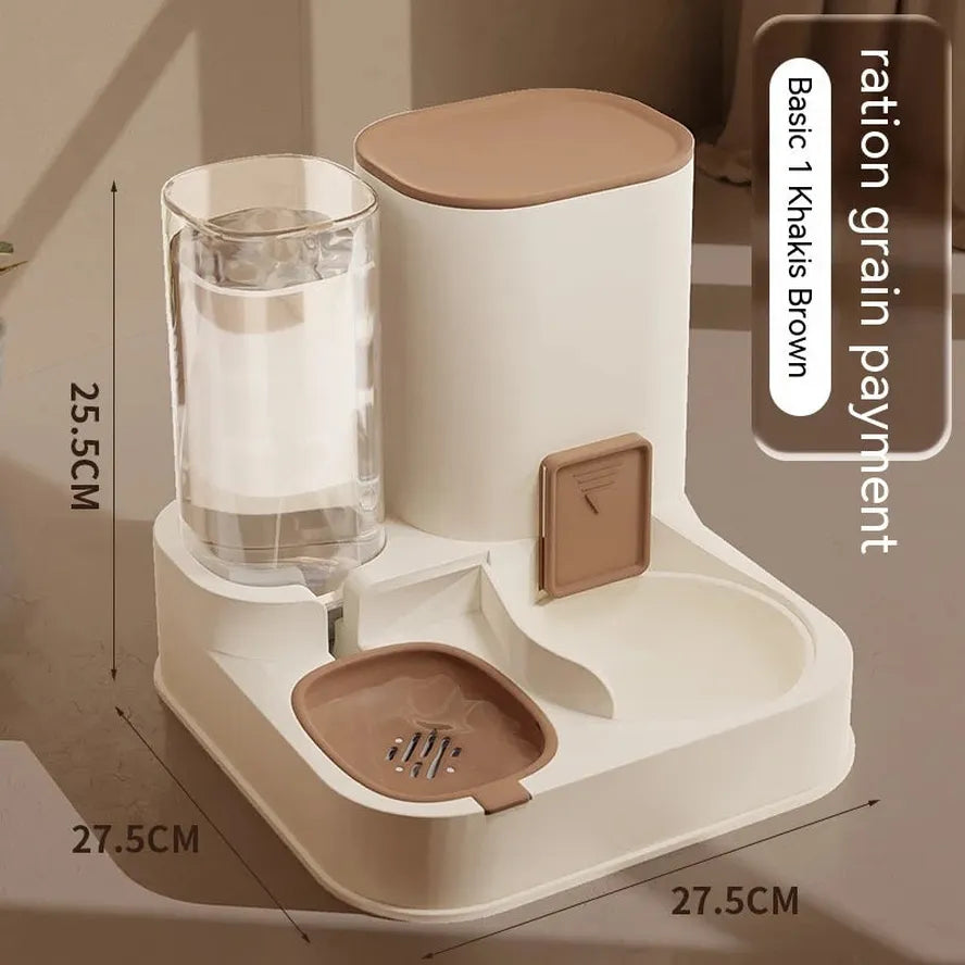 JMT-632266 Automatic Pet Feeder with Smart Control for Dogs and Cats - Dual Food and Water Bowls