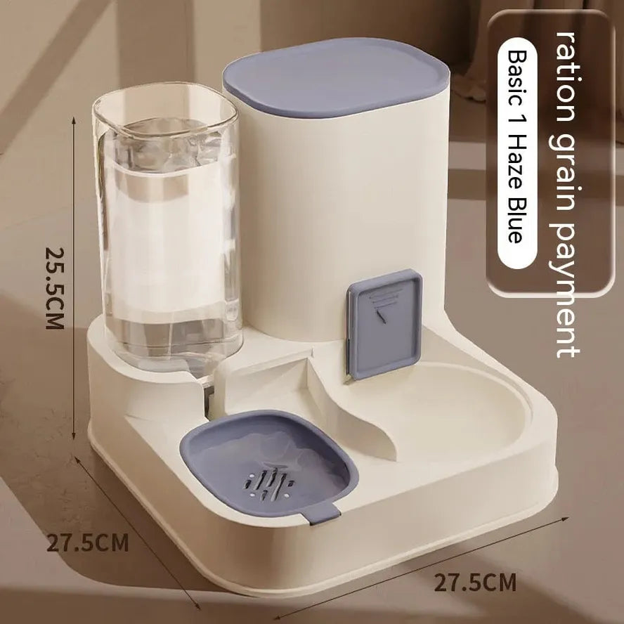 JMT-632266 Automatic Pet Feeder with Smart Control for Dogs and Cats - Dual Food and Water Bowls