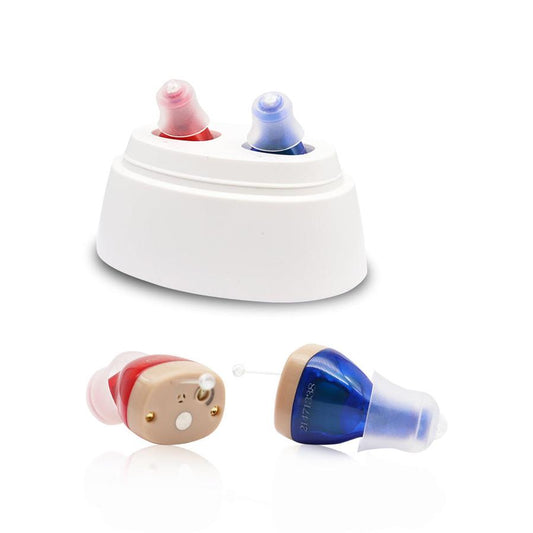 JMT-632394 Rechargeable CIC Hearing Aid with Sound Amplifier and Built-in Volume Control for Enhanced Hearing