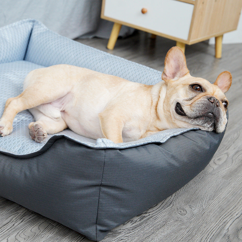 JMT-632714 Summer Soft Dog Bed with Removable Cover - Comfortable Pet Nest for Small to Medium Dogs and Cats