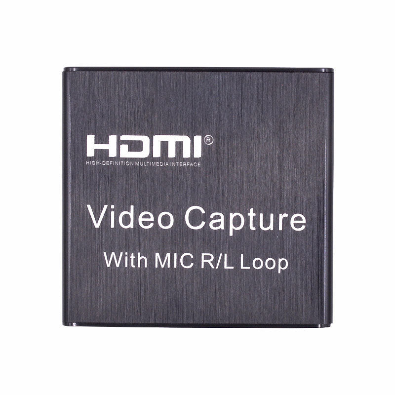 JMT-632906 HDMI Video Capture Card for Recording and Streaming with USB2.0 Interface, 4K Input, 1080P Output, and Microphone Support