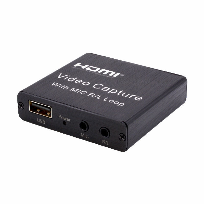 JMT-632906 HDMI Video Capture Card for Recording and Streaming with USB2.0 Interface, 4K Input, 1080P Output, and Microphone Support