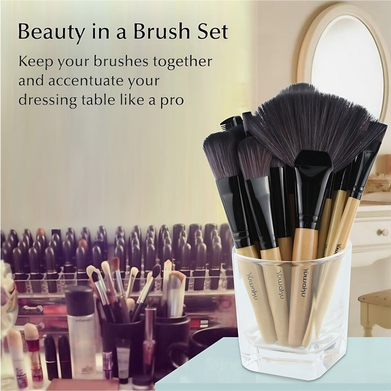 JMT-633162 Portable 32-Piece Travel Makeup Brush Set for On-the-Go Application