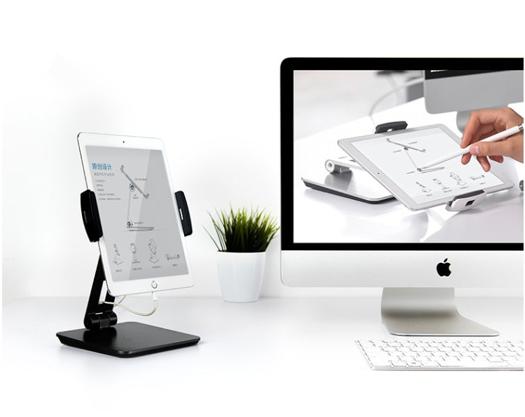 JMT-633226 Folding Mobile Phone and Tablet Stand with 360° Rotation and Anti-Slip Silicone Protection