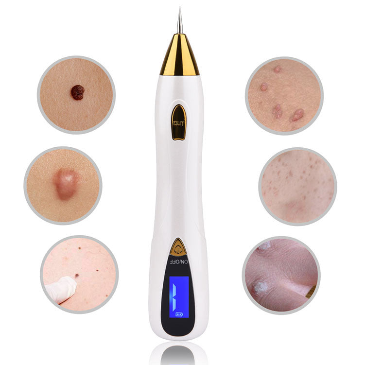 JMT-633290 Mini Mole Spot Remover Pen - Portable Skin Treatment Tool with Multiple Needle Options and USB Charging