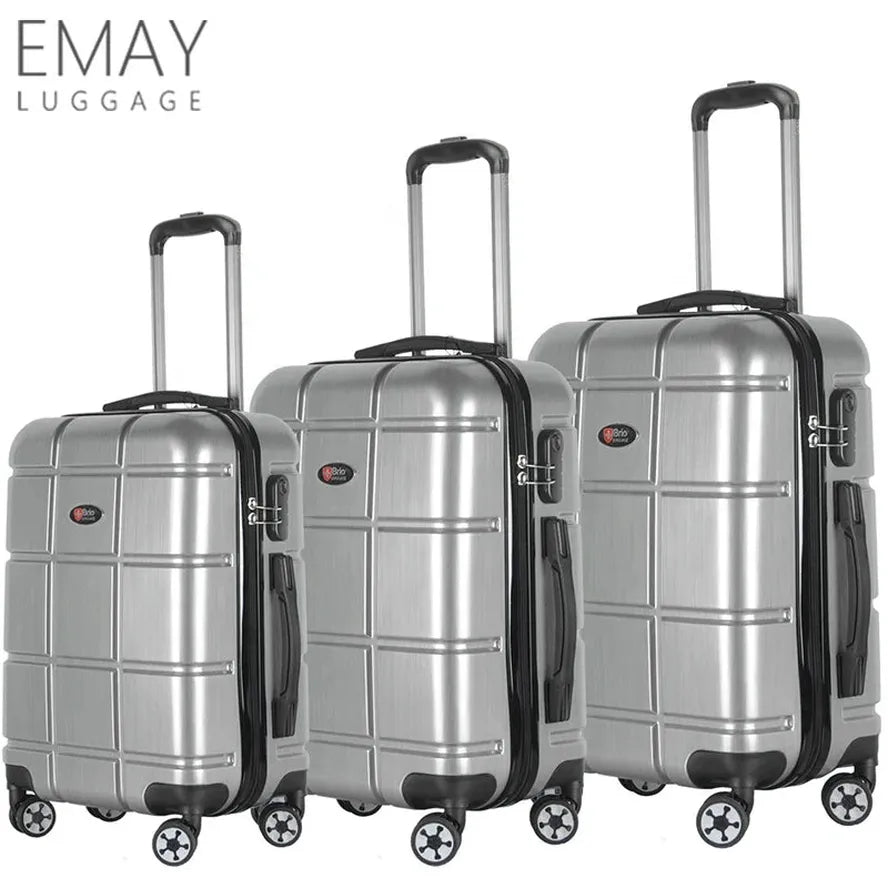 JMT-633610 5-Piece Hardside Luggage Set with Lightweight Spinner Wheels and Organiser Bags for Travel