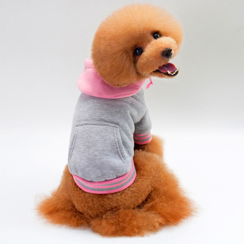 JMT-633802 Cozy Cotton Pet Hoodie with Adjustable Fit for Winter Wear