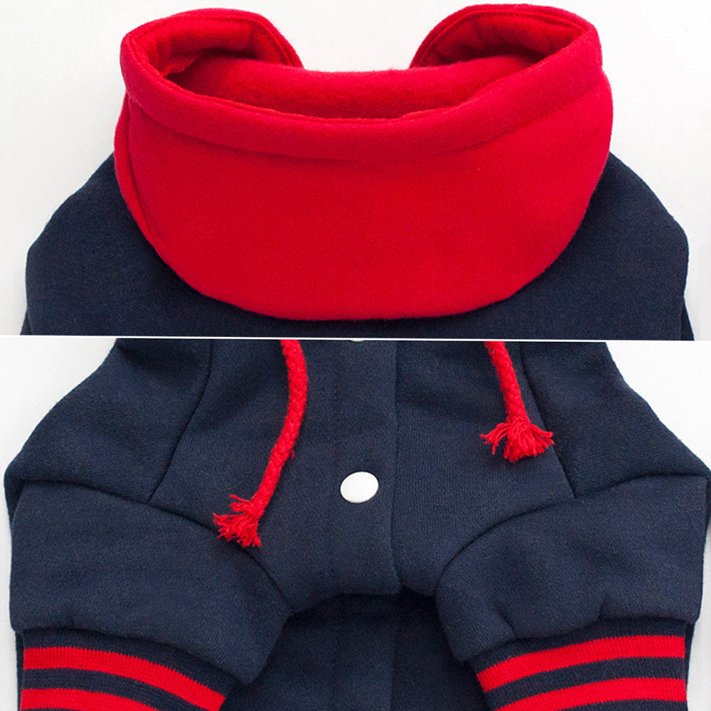 JMT-633802 Cozy Cotton Pet Hoodie with Adjustable Fit for Winter Wear