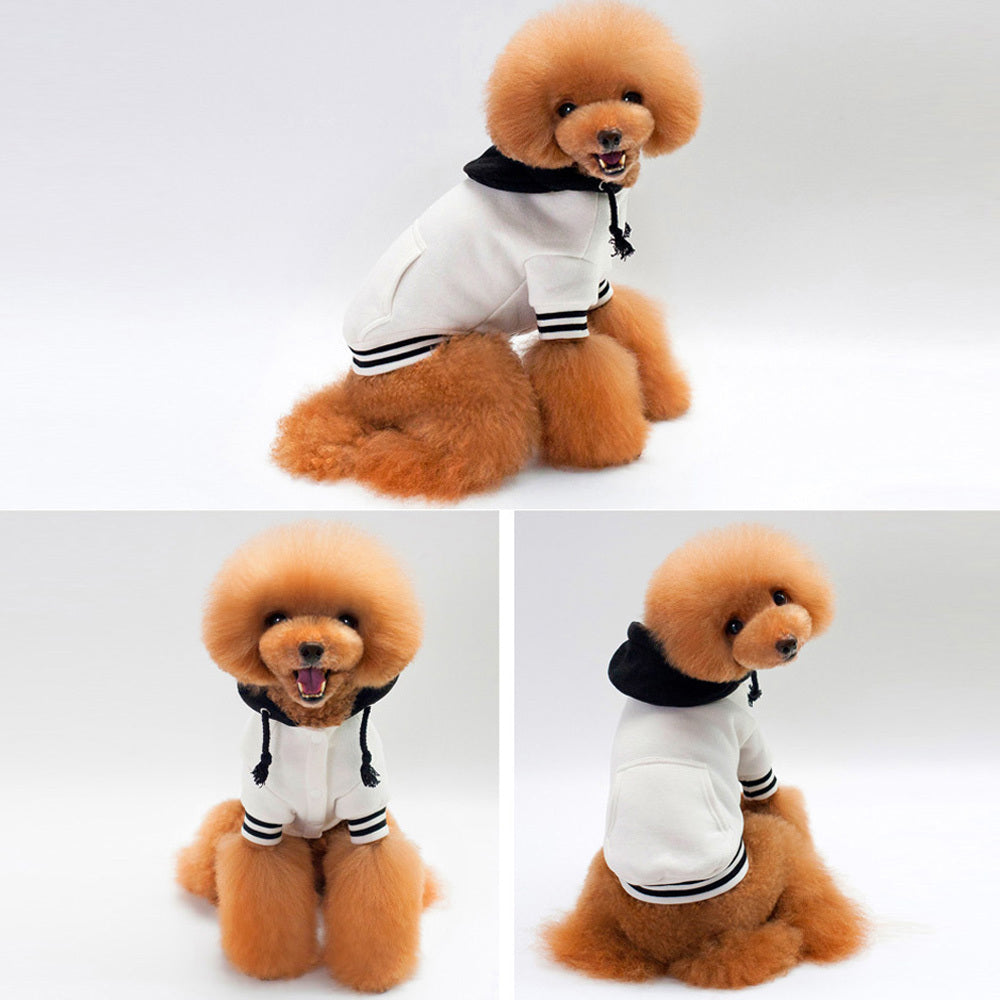 JMT-633802 Cozy Cotton Pet Hoodie with Adjustable Fit for Winter Wear