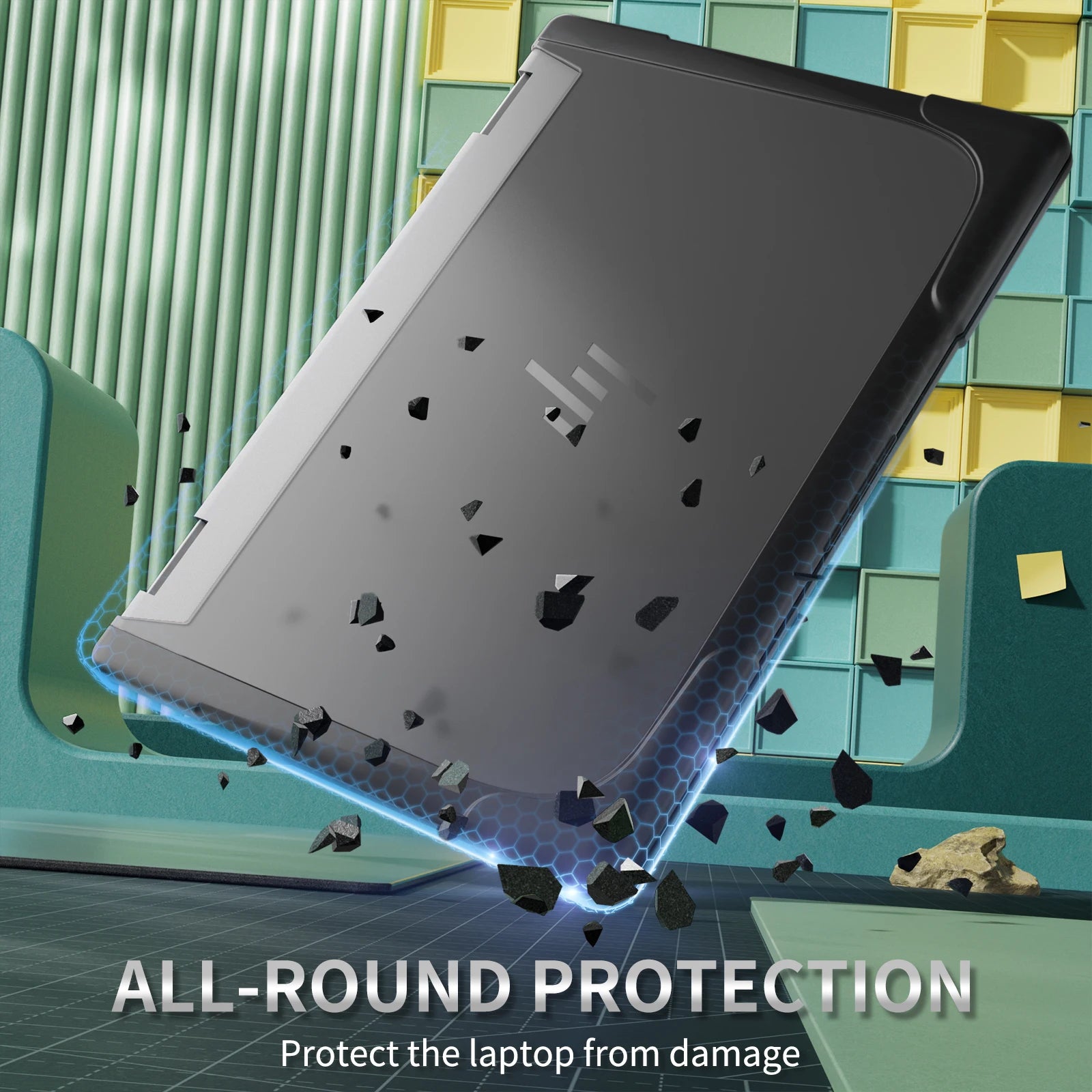JMT-633866 Black Protective Laptop Case for HP ENVY x360 14-inch 2-in-1 Laptop