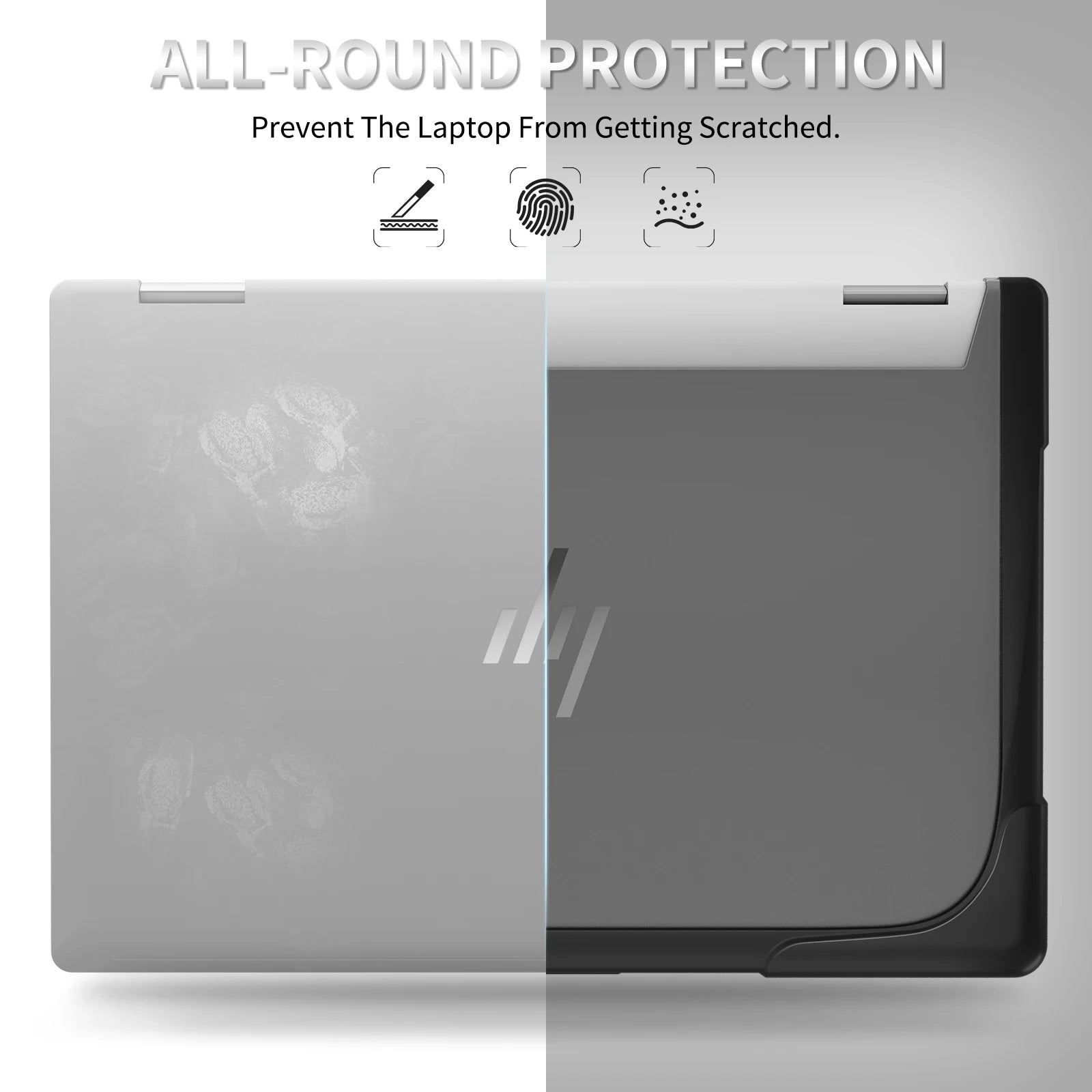 JMT-633866 Black Protective Laptop Case for HP ENVY x360 14-inch 2-in-1 Laptop