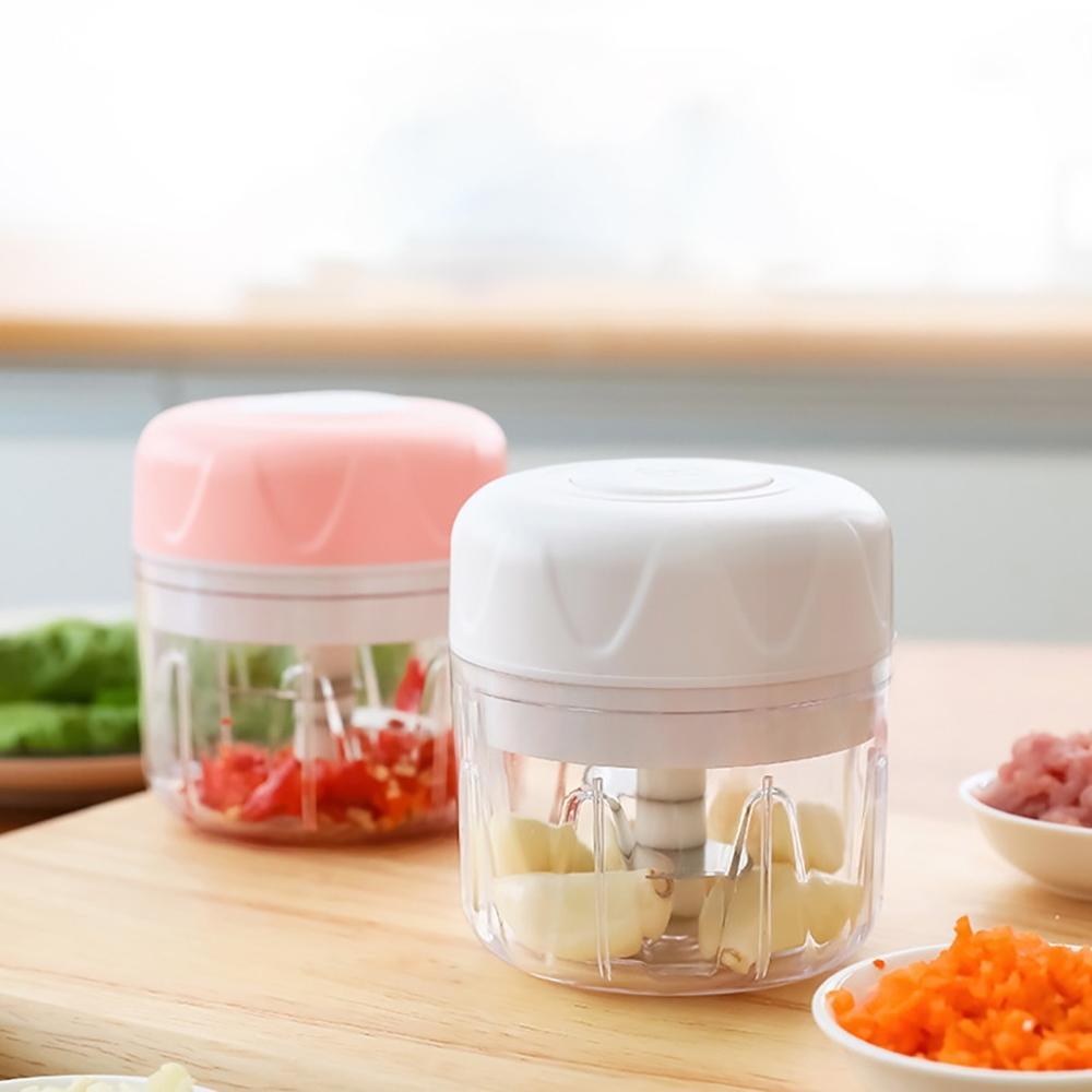 JMT-633866 Electric Garlic Masher - Wireless Meat Grinder and Baby Food Maker, 30W, Compact Kitchen Blender