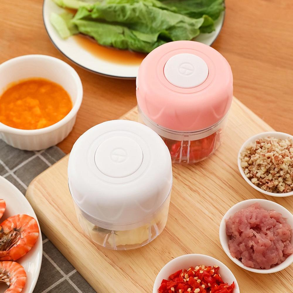 JMT-633866 Electric Garlic Masher - Wireless Meat Grinder and Baby Food Maker, 30W, Compact Kitchen Blender