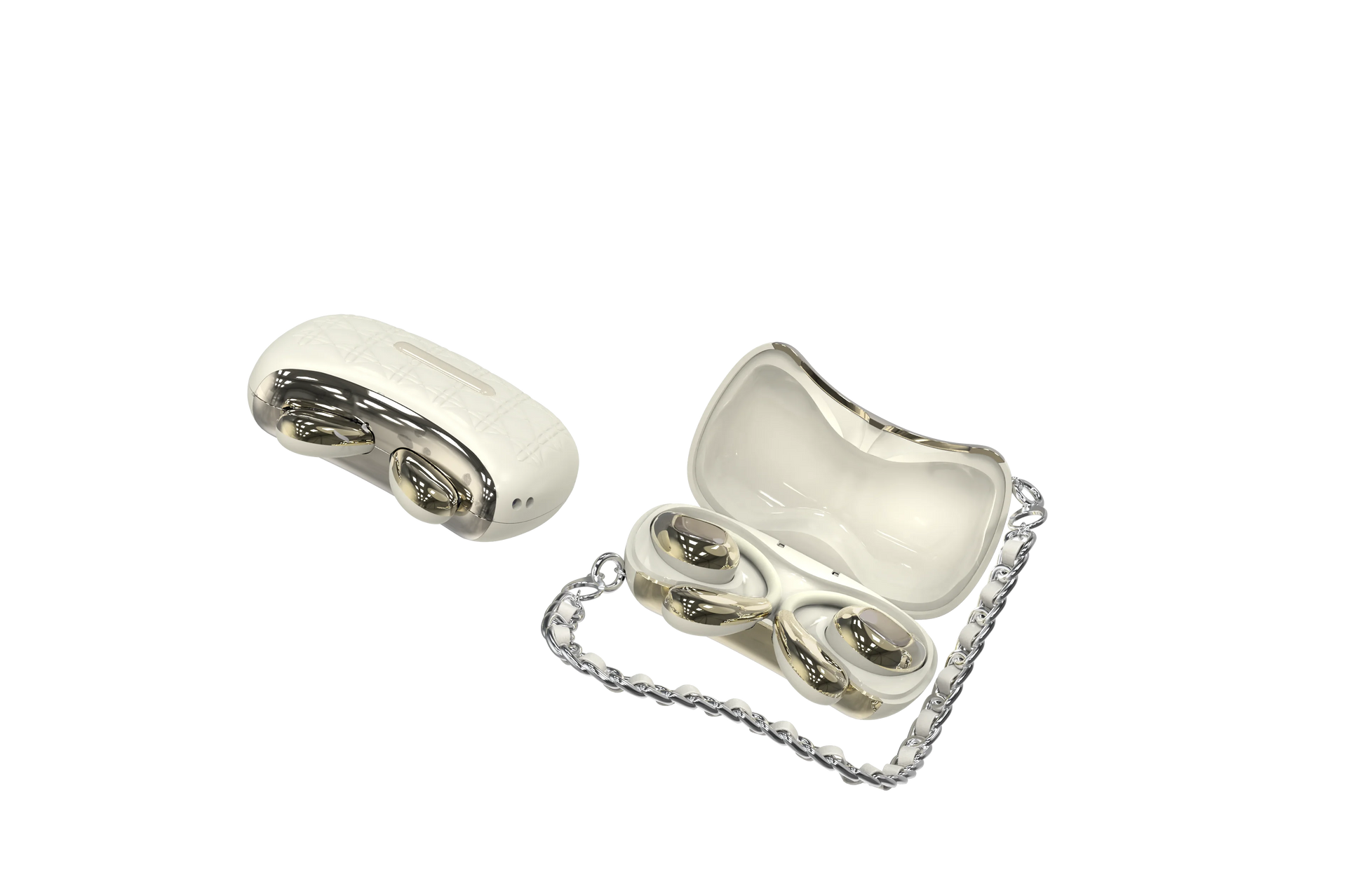 JMT-634058 YX46 Wireless Earbuds with LED Battery Indicator and Stylish Beauty Bag Case