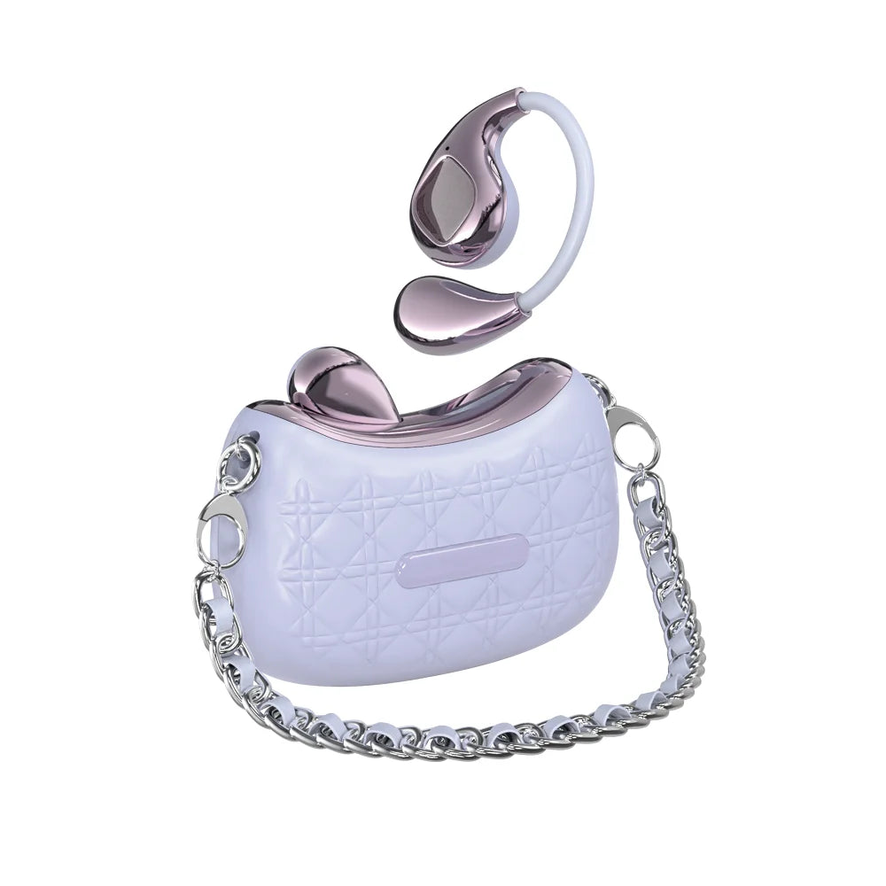 JMT-634058 YX46 Wireless Earbuds with LED Battery Indicator and Stylish Beauty Bag Case
