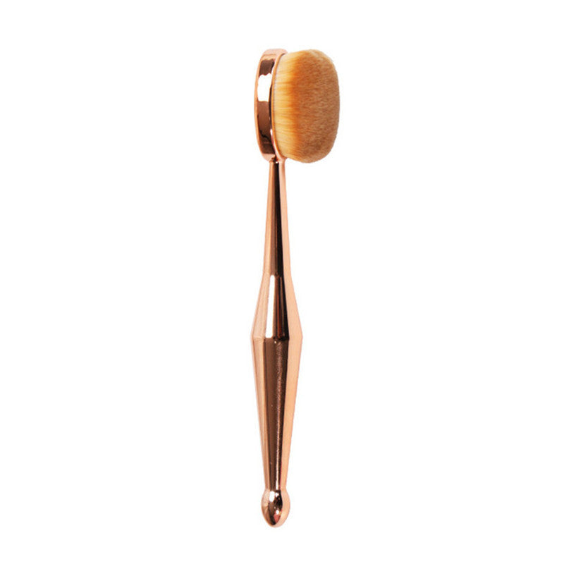 JMT-634314 Toothbrush Style Foundation Brush with Man-Made Fiber Bristles and Portable Plastic Handle