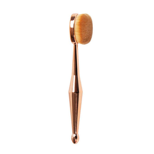 JMT-634314 Toothbrush Style Foundation Brush with Man-Made Fiber Bristles and Portable Plastic Handle