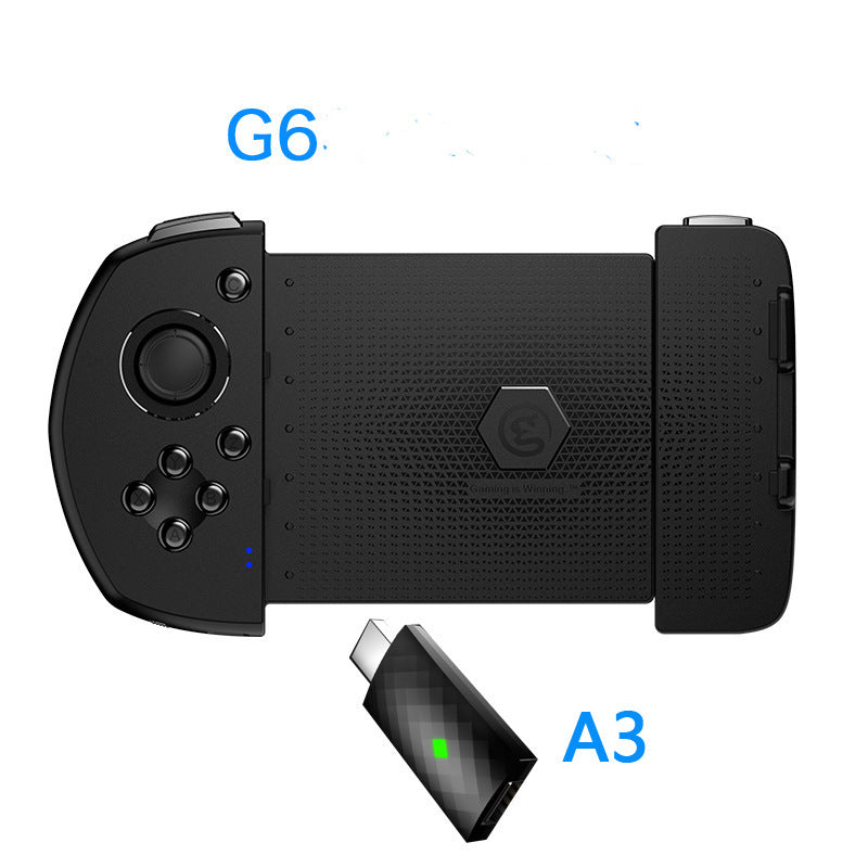 JMT-634506 Bluetooth Wireless Gaming Controller with One-Handed Grip - Model G6, Compatible with iOS Devices, Features 240mAh Rechargeable Battery, 70-80 Hours Playtime