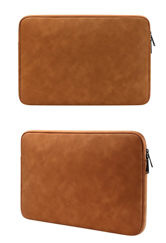 JMT-635018 Universal PU Leather Waterproof Laptop Sleeve with Customizable Logo for Men and Women