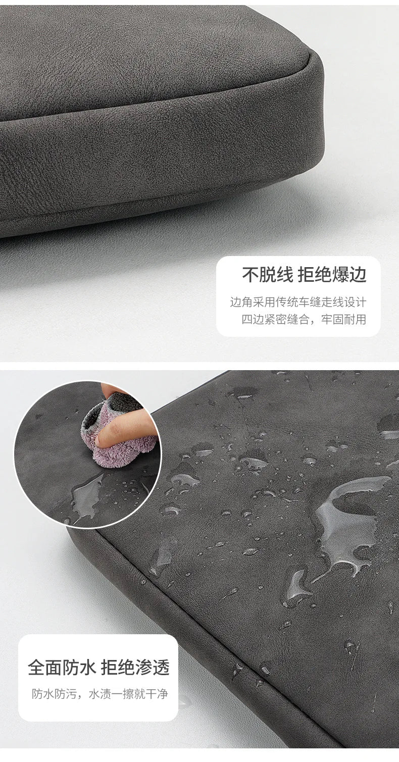 JMT-635018 Universal PU Leather Waterproof Laptop Sleeve with Customizable Logo for Men and Women
