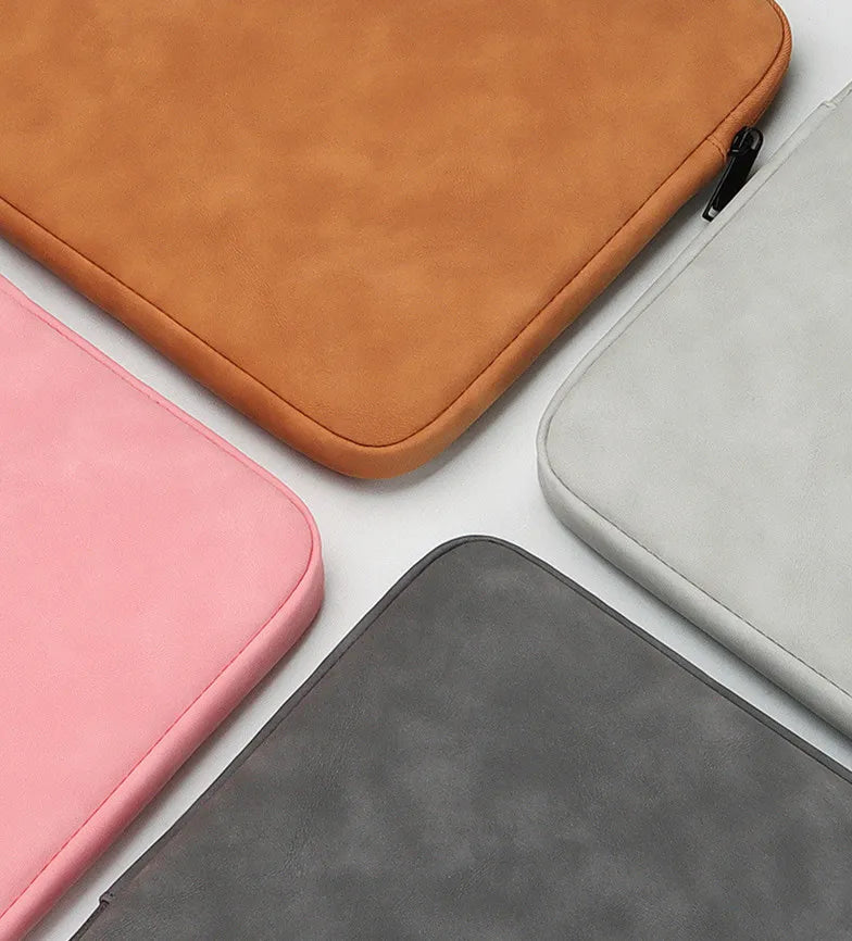 JMT-635018 Universal PU Leather Waterproof Laptop Sleeve with Customizable Logo for Men and Women