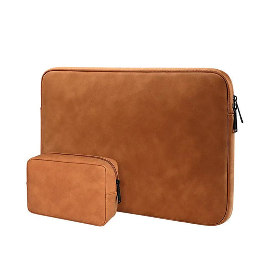 JMT-635018 Universal PU Leather Waterproof Laptop Sleeve with Customizable Logo for Men and Women