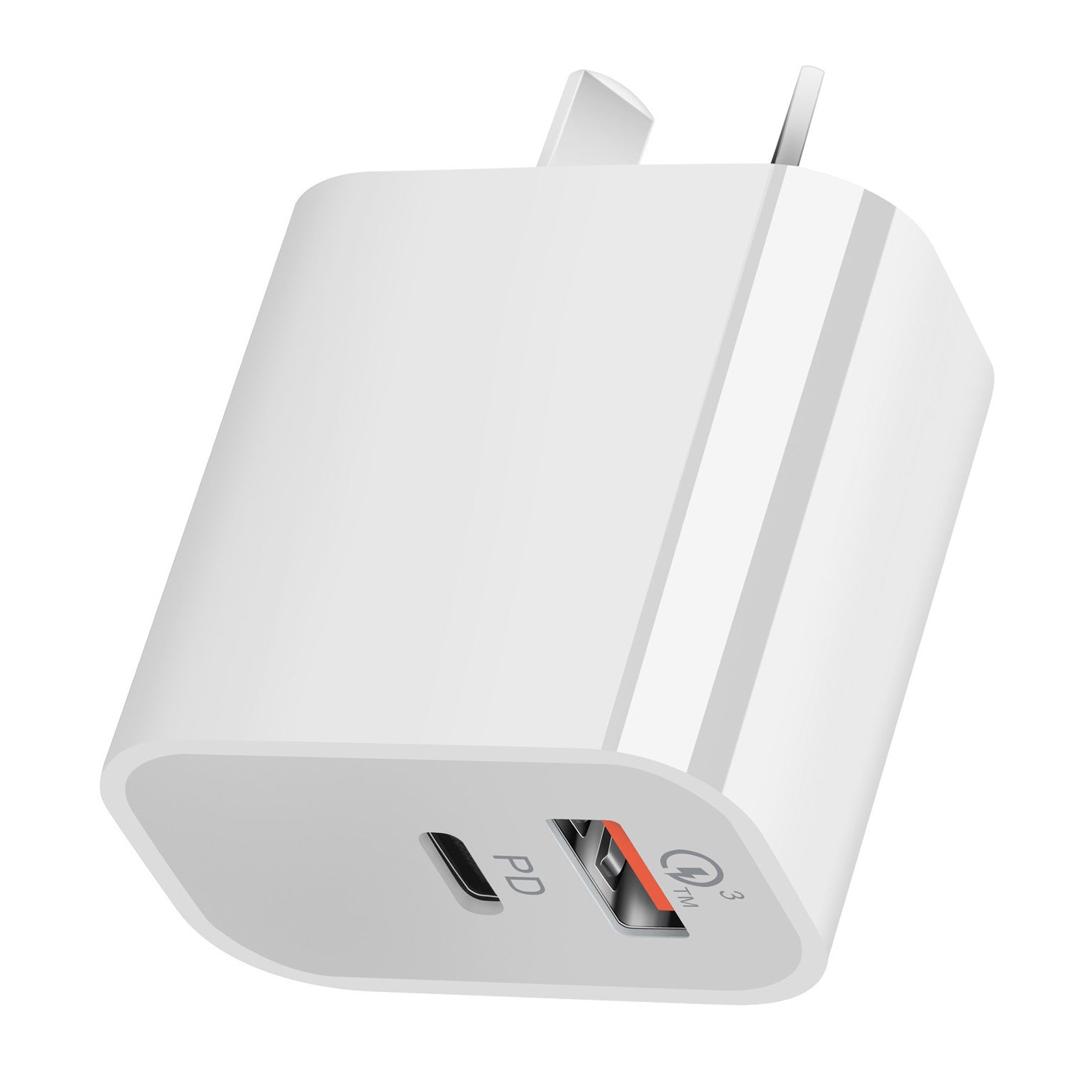 JMT-635530 18W Dual Port Australian Standard Charger with 2000mA Output, Compact Design