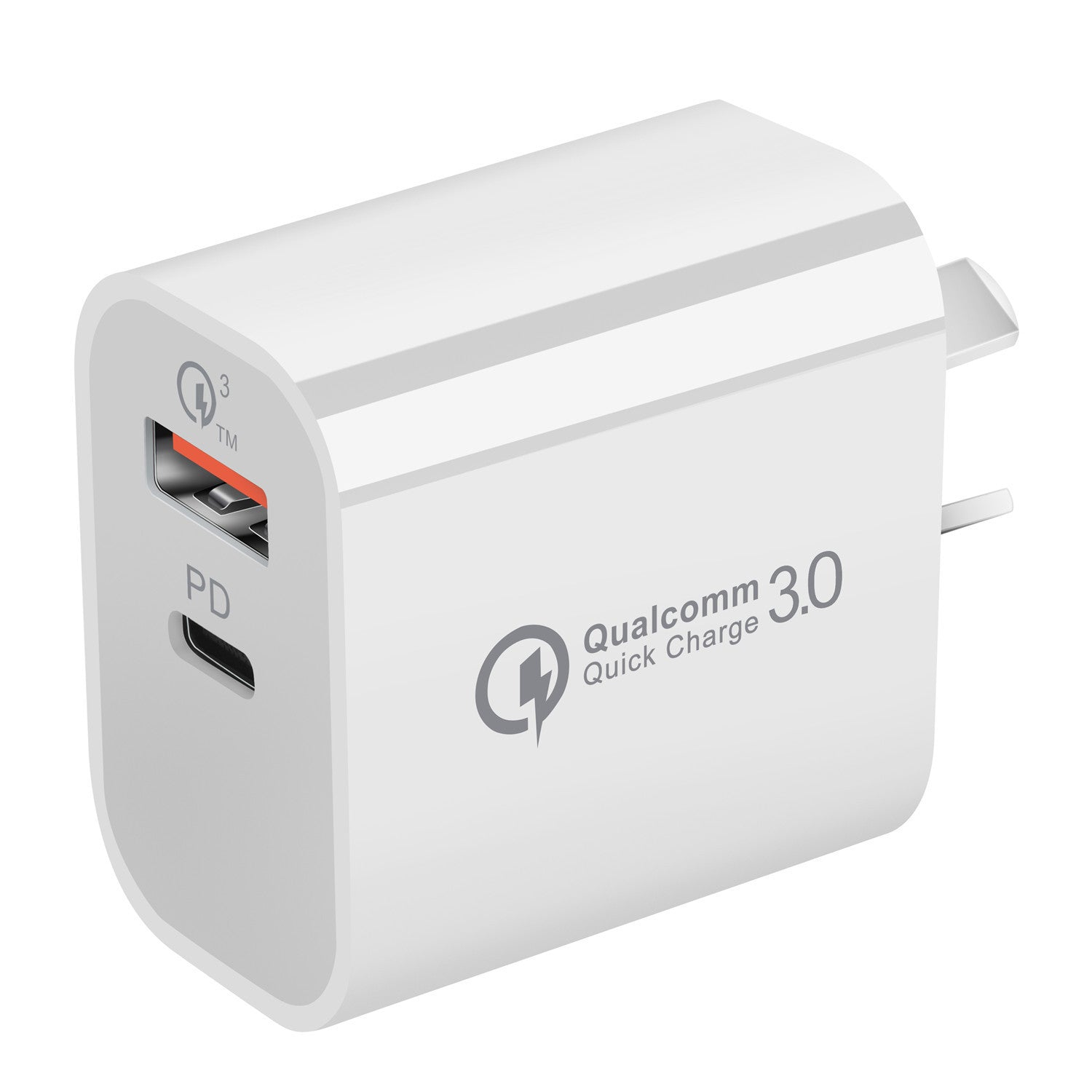 JMT-635530 18W Dual Port Australian Standard Charger with 2000mA Output, Compact Design