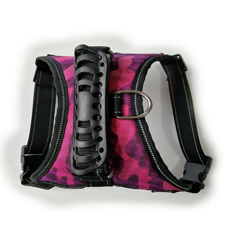 JMT-635530 Comfortable No-Strangle Dog Chest Strap Made of Oxford Cloth, EVA, and Mesh for All Dog Sizes