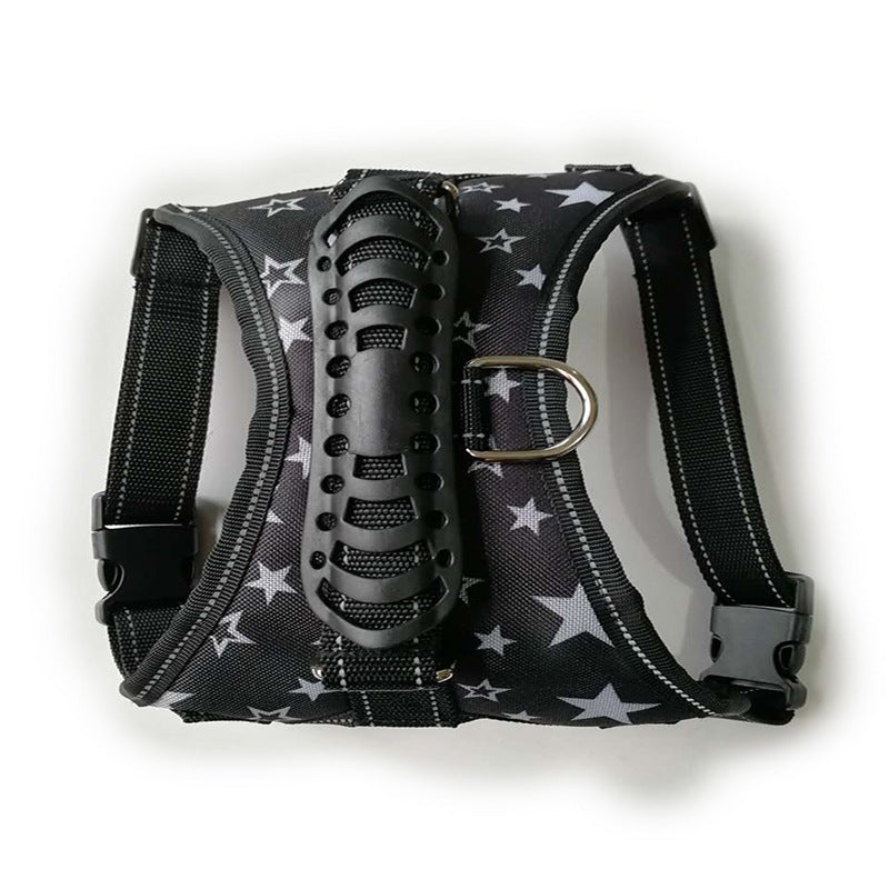 JMT-635530 Comfortable No-Strangle Dog Chest Strap Made of Oxford Cloth, EVA, and Mesh for All Dog Sizes