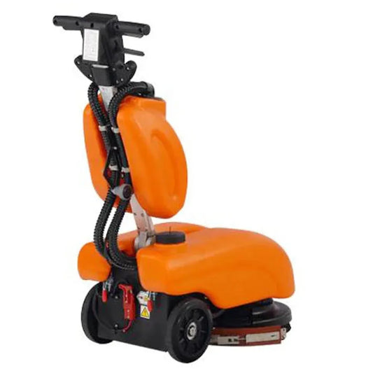 JMT-635658 Compact Electric Orange Automatic 13 Inch Walk-Behind Floor Scrubber Cleaner Machine