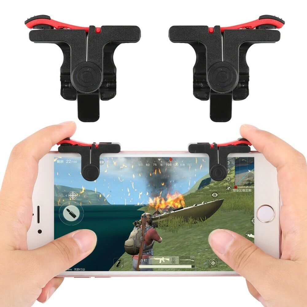 JMT-635658 Game Controller Auxiliary Buttons - PS/2 Compatible Gamepad Accessories for Smartphones and Tablets, ABS+Metal Material