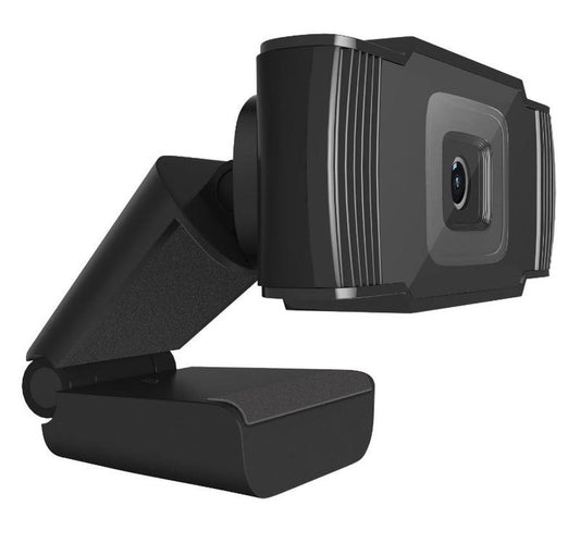 JMT-635722 High-Definition USB 2.0 Webcam with 800,000 Pixels CMOS Sensor in Black and Orange