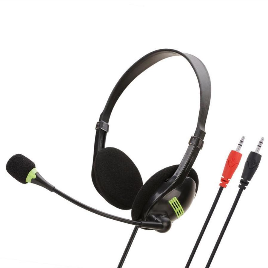 JMT-635850 Comfortable Stereo Office Headset with Noise-Canceling Microphone and Adjustable Design