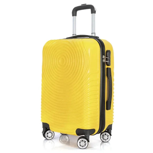 JMT-635914 Lightweight ABS 4-Wheel Trolley Suitcase Travel Bag with Expandable Storage