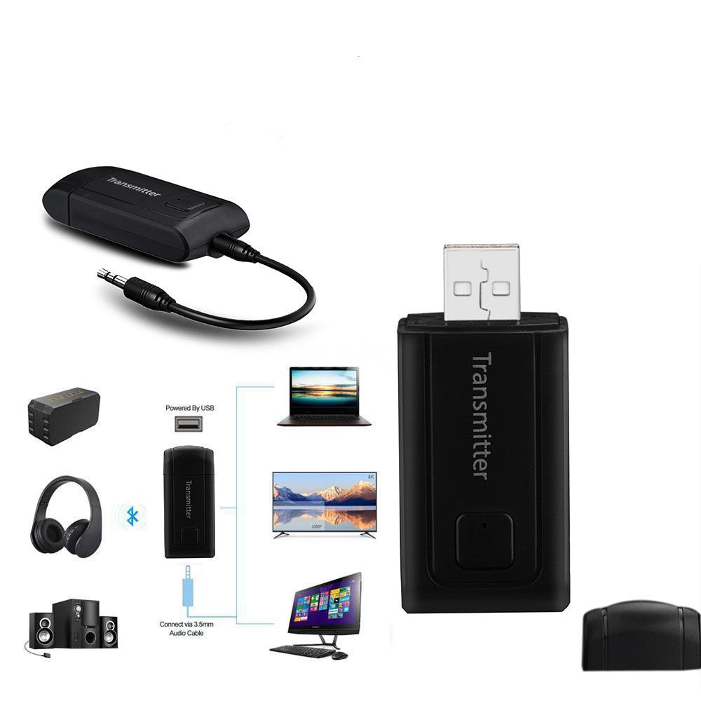 JMT-636170 Wireless Audio Bluetooth Transmitter with Mute Function and 10m Range