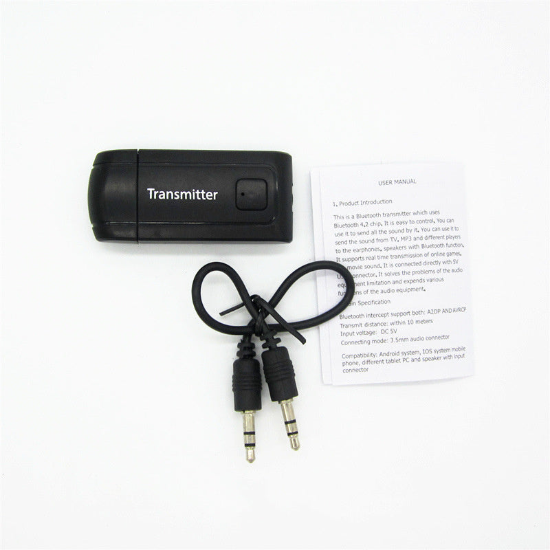 JMT-636170 Wireless Audio Bluetooth Transmitter with Mute Function and 10m Range
