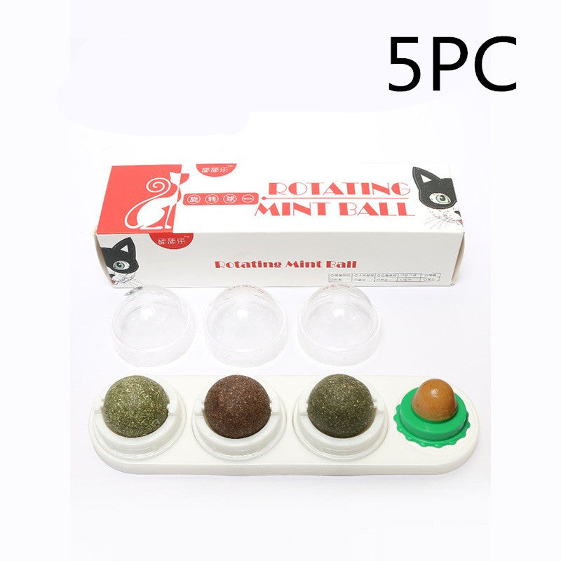 JMT-636490 Rotating Licking Music Cat Toy with Catnip and Multiple Flavor Balls