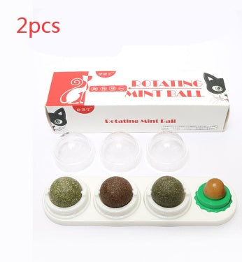 JMT-636490 Rotating Licking Music Cat Toy with Catnip and Multiple Flavor Balls