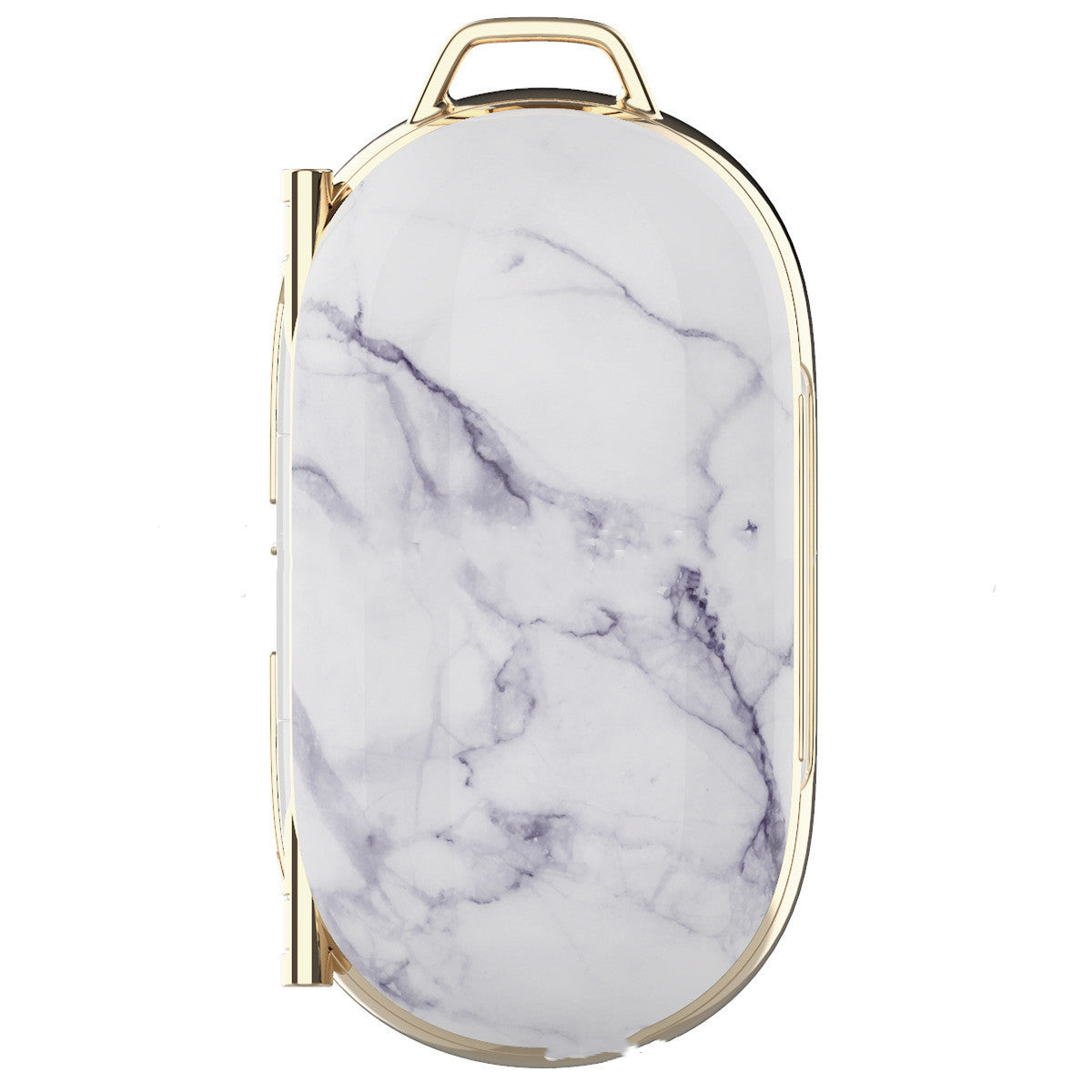 JMT-637322 Electroplated Hard Shell Bluetooth Headset Cover for iPhone Models - Simple Flip Design in Lattice Pattern