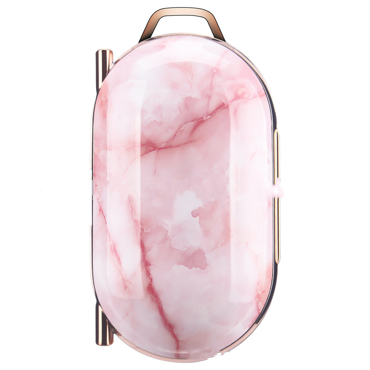 JMT-637322 Electroplated Hard Shell Bluetooth Headset Cover for iPhone Models - Simple Flip Design in Lattice Pattern