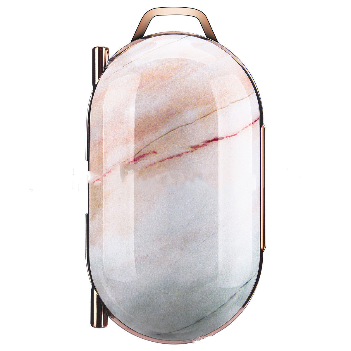 JMT-637322 Electroplated Hard Shell Bluetooth Headset Cover for iPhone Models - Simple Flip Design in Lattice Pattern