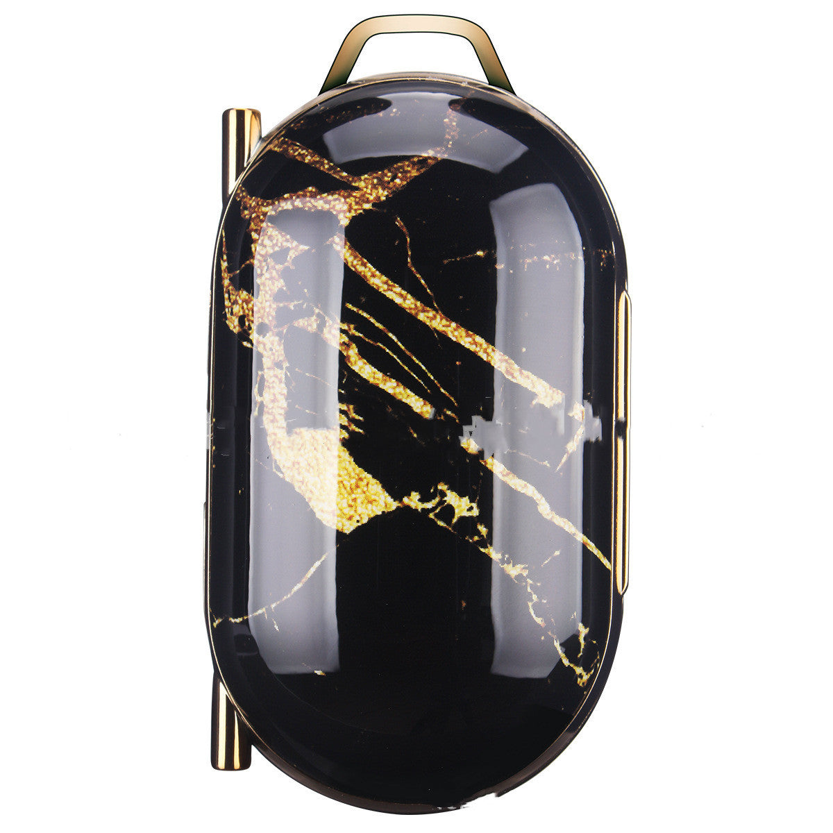 JMT-637322 Electroplated Hard Shell Bluetooth Headset Cover for iPhone Models - Simple Flip Design in Lattice Pattern