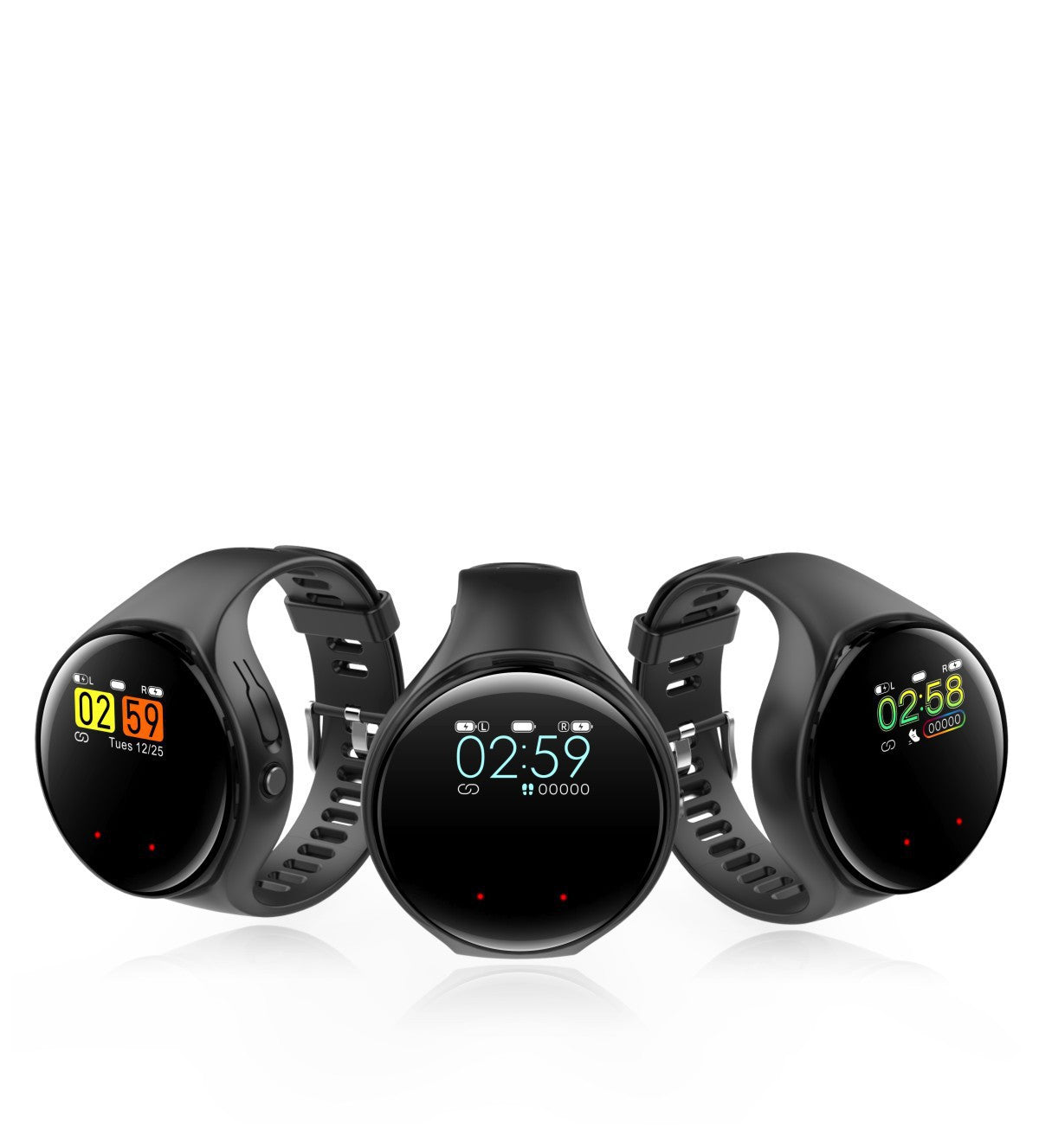 JMT-637834 Sports Bluetooth Headset and Smart Watch Combo - Durable ABS Construction with Sleek Design