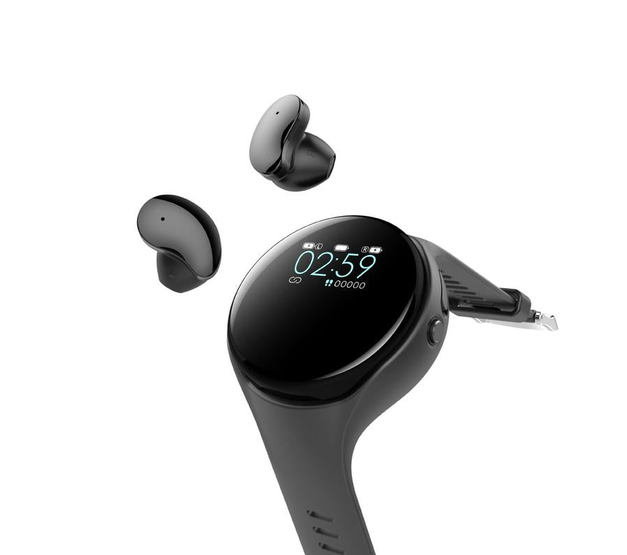 JMT-637834 Sports Bluetooth Headset and Smart Watch Combo - Durable ABS Construction with Sleek Design