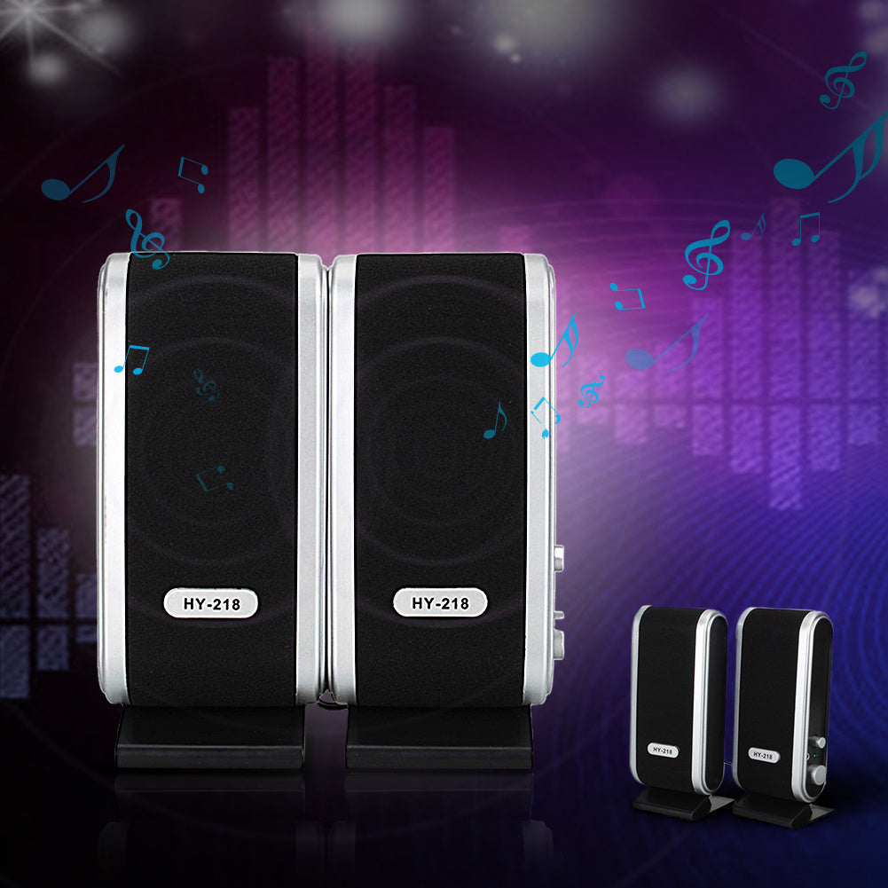 JMT-638666 Compact USB Mini Speaker with 2x3W Output Power and 150Hz-20kHz Frequency Response