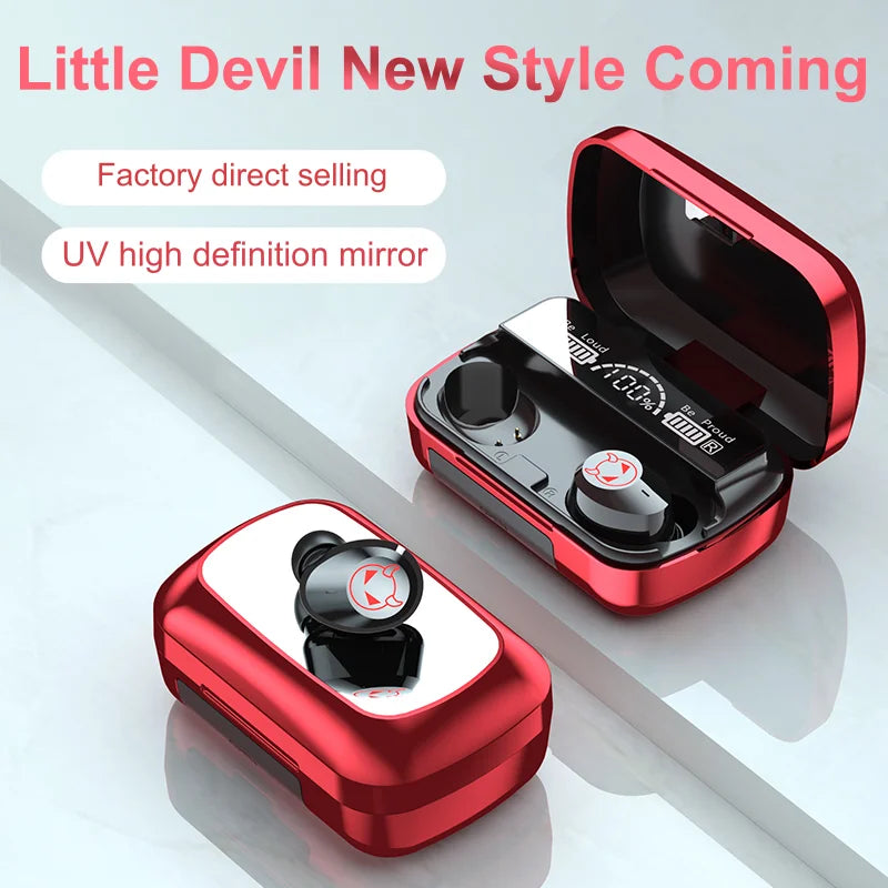 JMT-638666 Waterproof In-Ear Sports Earbuds with Touch Control and LED Display - TWS True Wireless Earphones