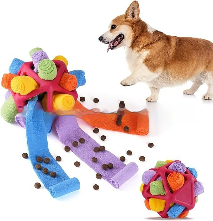 JMT-638794 Interactive Pet Sniffing Ball - Colorful Chew Toy for Enrichment and Play